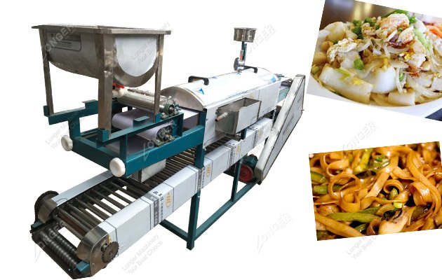 Thai flat rice noodle machine