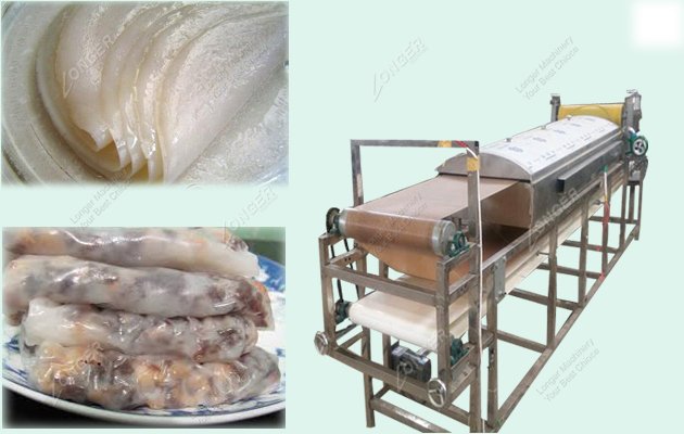 Chinese Rice Noodle Roll Steamer Machine For Sale