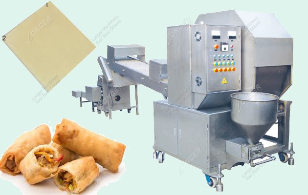 Automatic Egg Roll Wrapper Making Machine For Sale