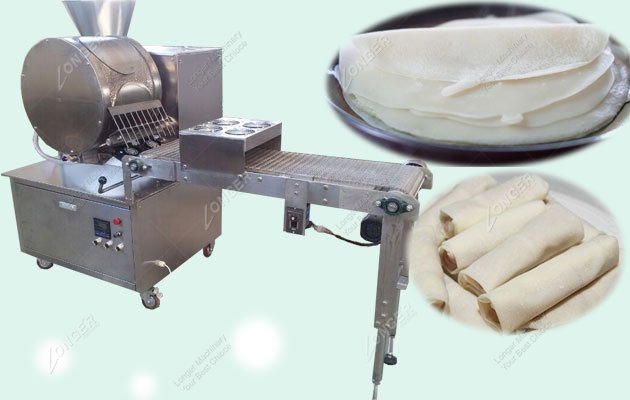 Automatic Fresh Lumpia Shanghai Wrapper Maker Machine