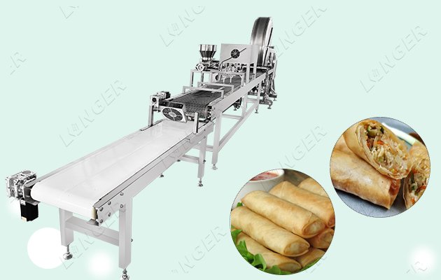 CE Certification Spring Roll Production Line for Sale