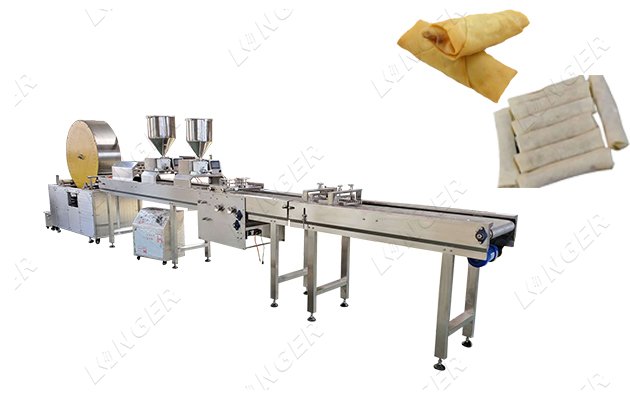 spring roll making line Indonesia